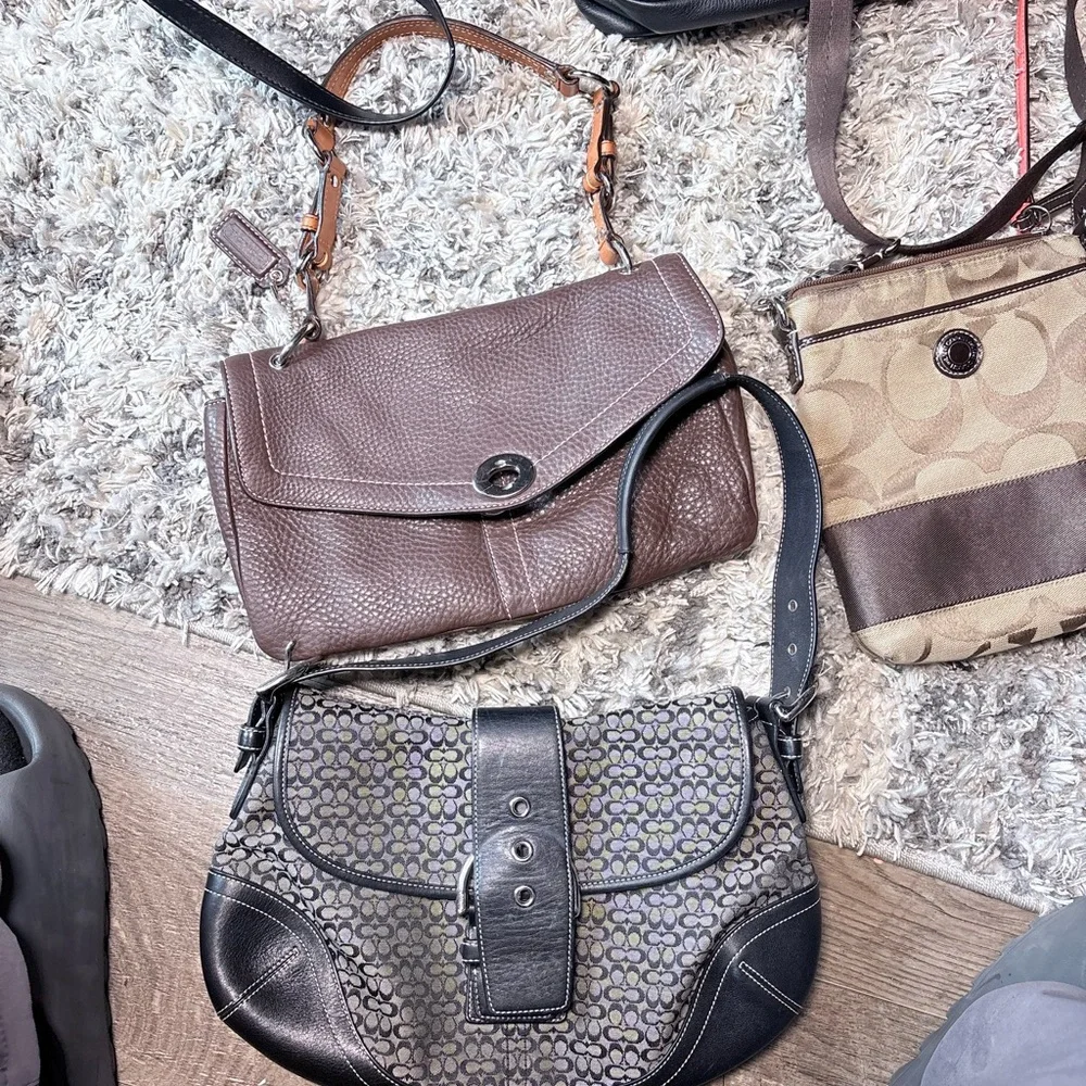 LOT OF Coach  MK Tory Burch Dooney Assorted BLACK/ GRAY COACH IS NO AVAILABLE - Picture 2 of 13